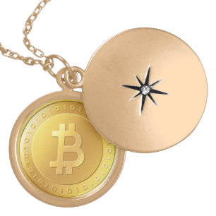 Bitcoin Locket Necklace