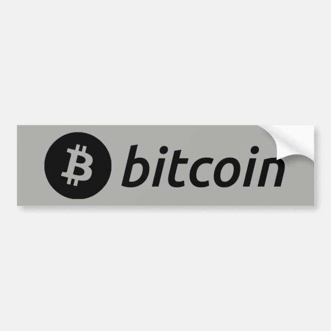 Bitcoin Logo Bumper Sticker (Front)
