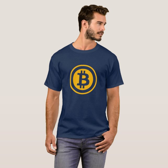 Bitcoin logo double-sided design T-Shirt (Front Full)