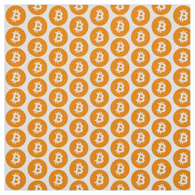 Bitcoin logo fabric (Swatch)