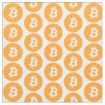 Bitcoin logo fabric