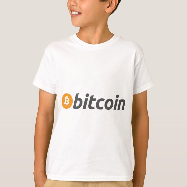 Bitcoin logo font T-Shirt (Front)