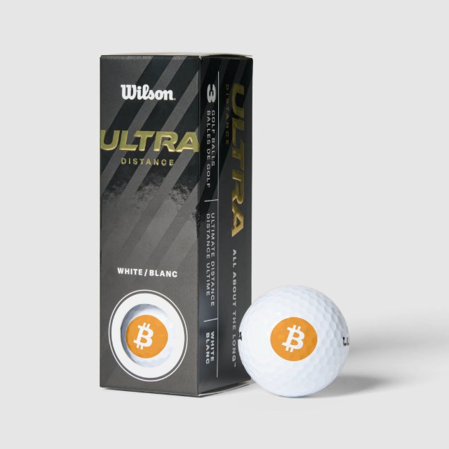 Bitcoin Logo Golf Balls (Packaging)