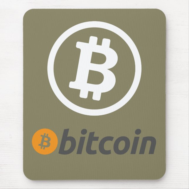 Bitcoin logo mouse pad (Front)