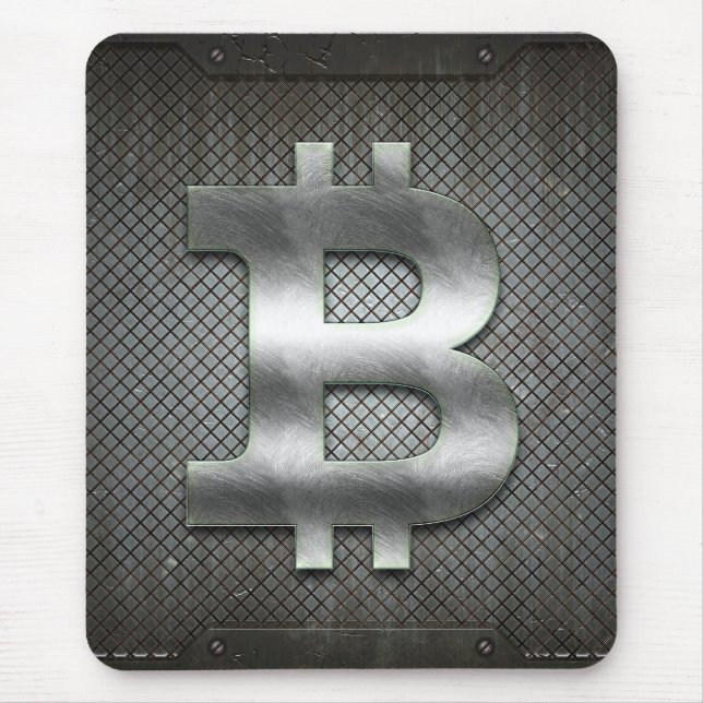 Bitcoin logo mouse pad (Front)