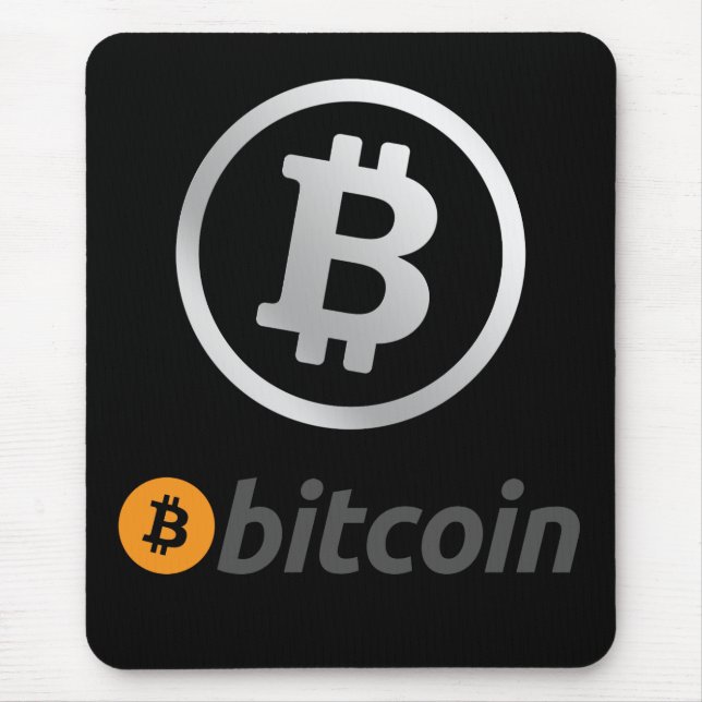 Bitcoin logo mouse pad (Front)