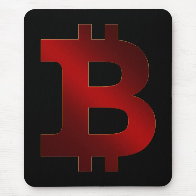 Bitcoin logo mouse pad (Front)