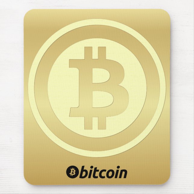 Bitcoin logo mouse pad (Front)