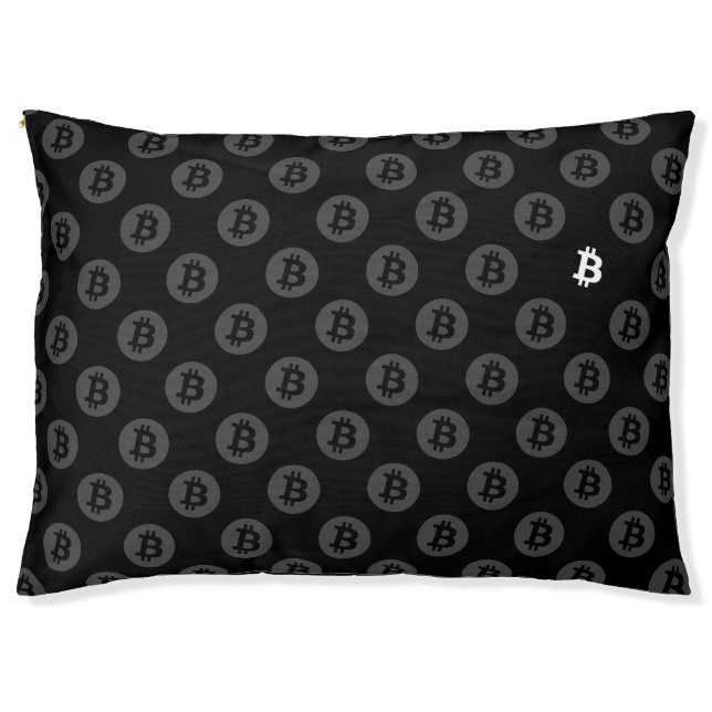 Bitcoin Logo Pet Bed (Front)