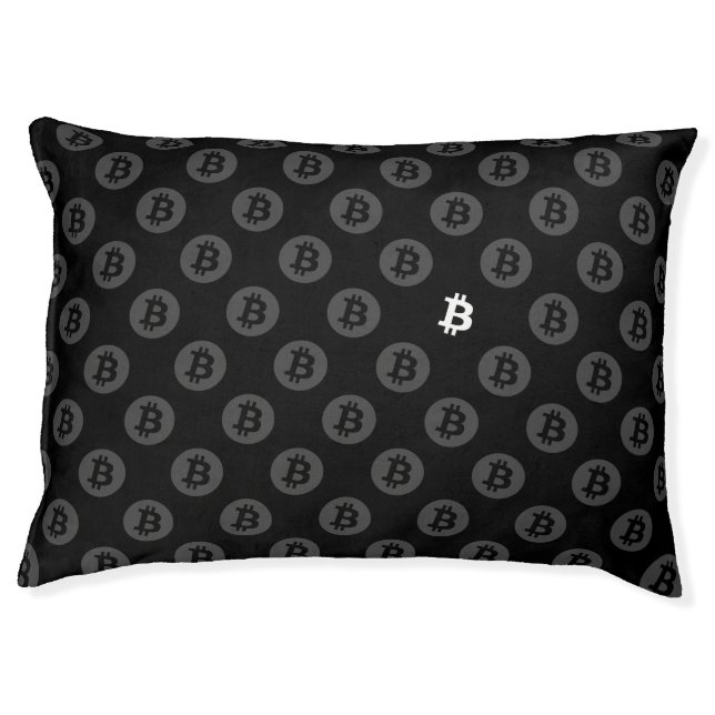 Bitcoin Logo Pet Bed (Front)