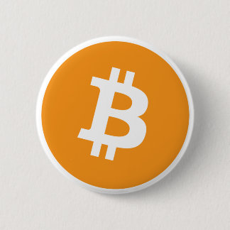 Bitcoin logo pinback button