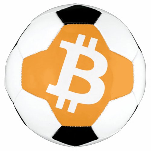 Bitcoin Logo Soccer Ball
