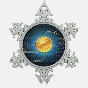 Bitcoin Logo Symbol Crypto Christmas Ornament