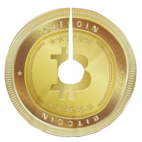 Bitcoin Logo Symbol Crypto Christmas Tree Skirt