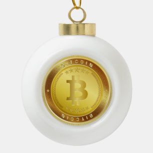 Bitcoin Logo Symbol Crypto Coin Christmas Ornament