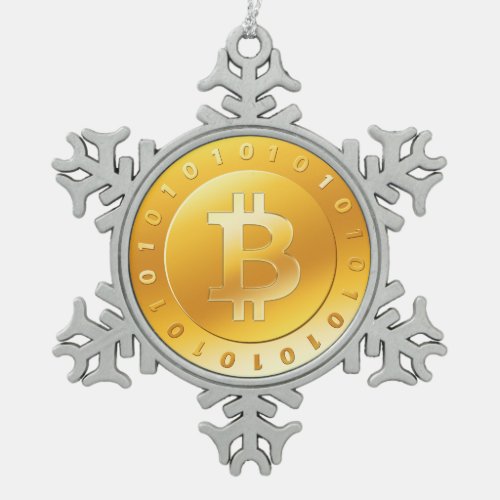 Bitcoin Logo Symbol Crypto Coin Christmas Ornament