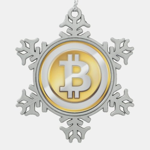 Bitcoin Logo Symbol Crypto Coin Christmas Ornament