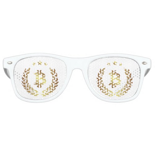Bitcoin Logo Symbol Crypto Crest Sunglasses