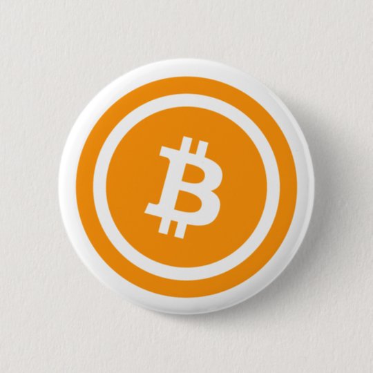 Bitcoin Logo Symbol Cryptocurrency Crypto Button | Zazzle.com