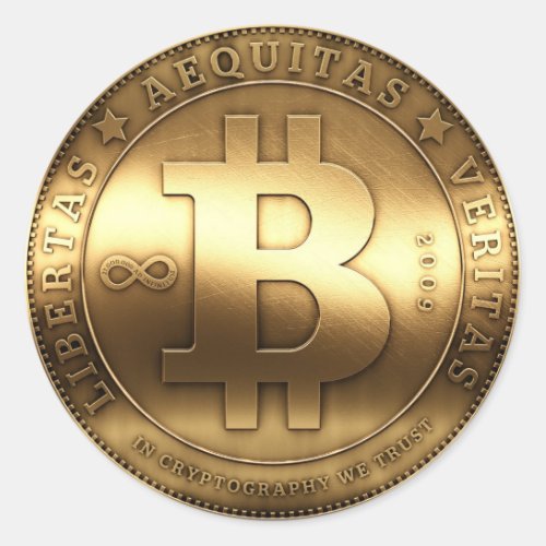 Bitcoin Logo Symbol Cryptocurrency Crypto Sticker