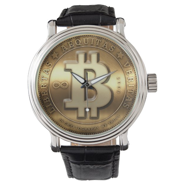 Wrist Watch Screen Bitcoin. Crypto, Concept Business, Idea: Time To Earn,  Buy or Sell Bitcoin Stock Image - Image of black, financial: 139214471