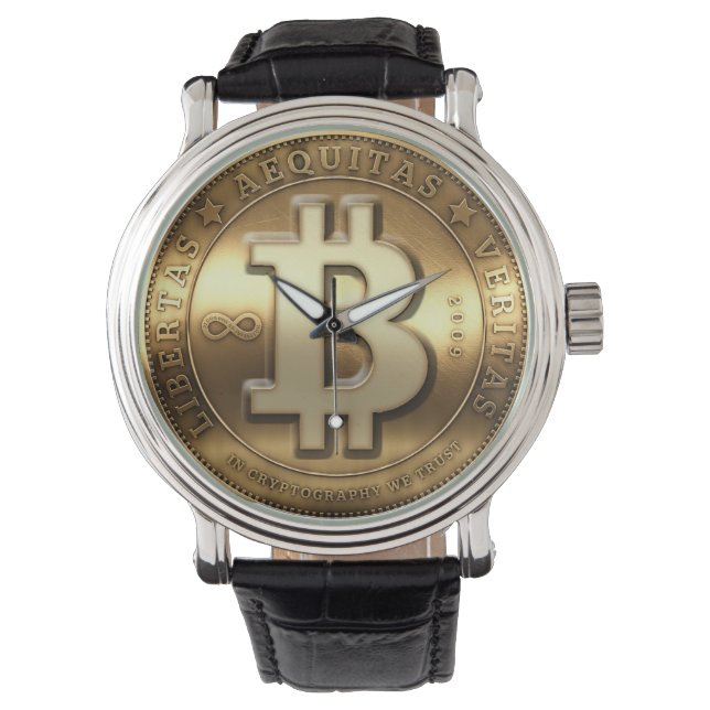 Bitcoin Logo Symbol Cryptocurrency Crypto Watch (Front)