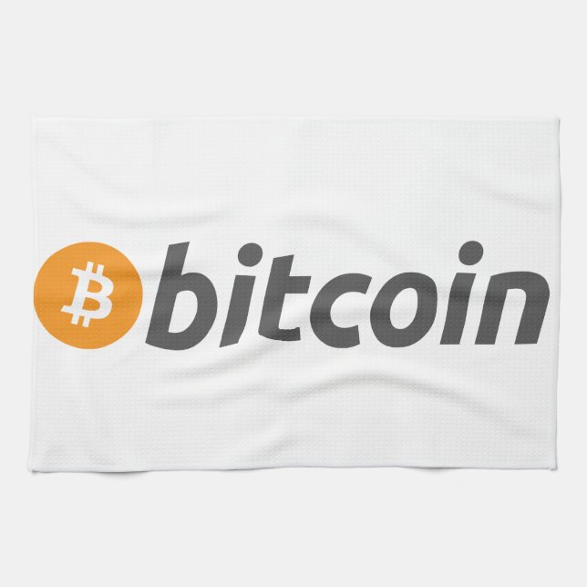 Bitcoin logo + text towel (Horizontal)