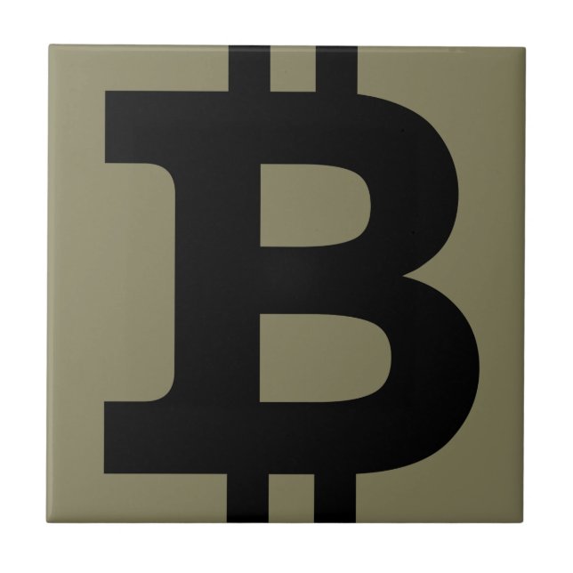 Bitcoin logo tile (Front)