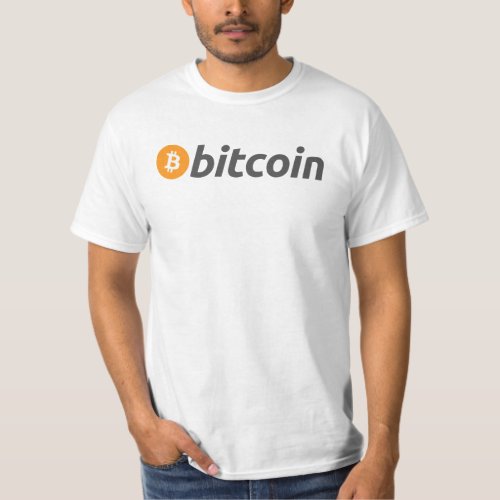 Bitcoin logo with text T_Shirt