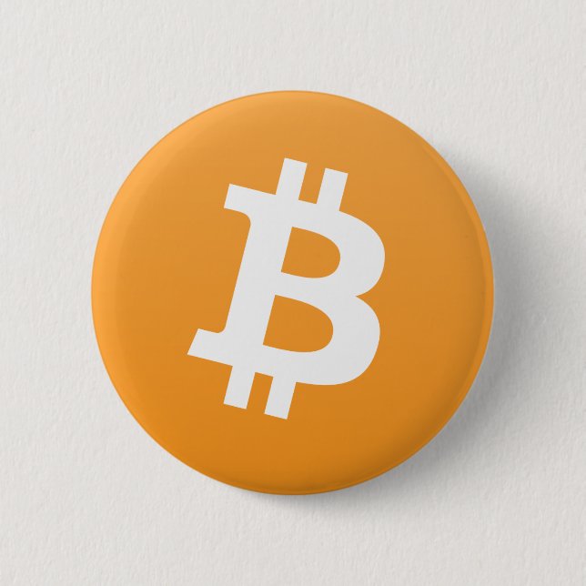 Bitcoin Merchandise Pinback Button (Front)