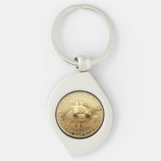 Bitcoin metal key holder keychain