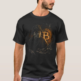 Bitcoin miner cryptocurrency mining design black T-Shirt