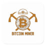 Bitcoin Miner Square Sticker