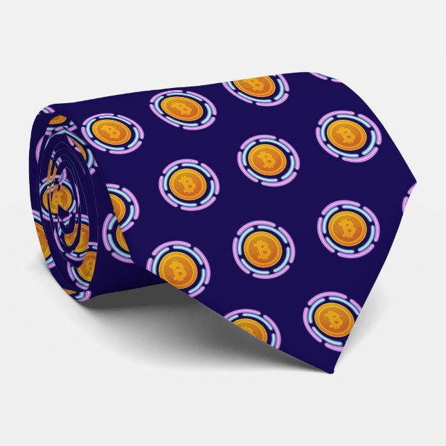 BITCOIN NECK TIE (Rolled)