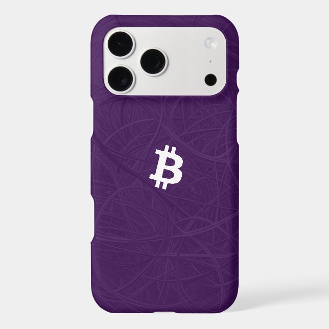 Bitcoin Neuron Dark Purple Case-Mate iPhone Case (Back)