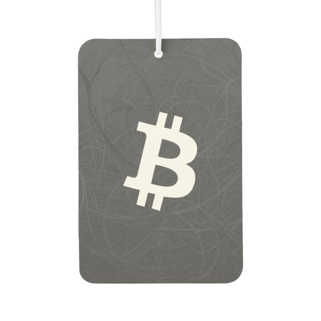 Bitcoin Neuron Grey Air Freshener (Front)