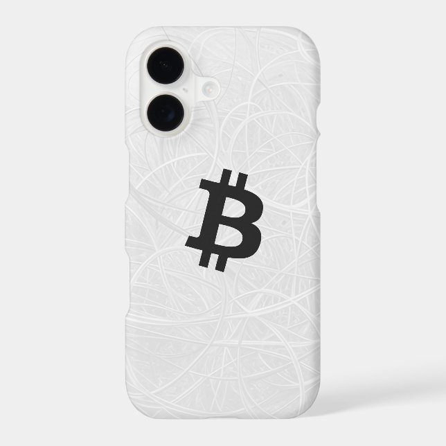 Bitcoin Neuron White iPhone Case (Back)