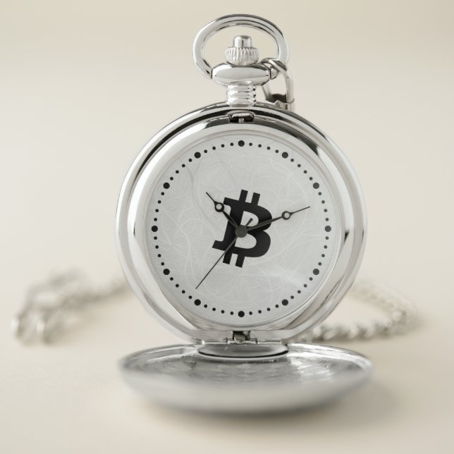 Bitcoin Neuron White Pocket Watch (Inside)