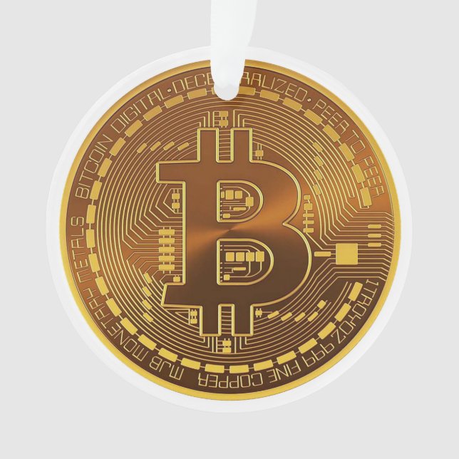Bitcoin Ornament (Front)