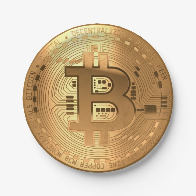Bitcoin  paper plates (Front)