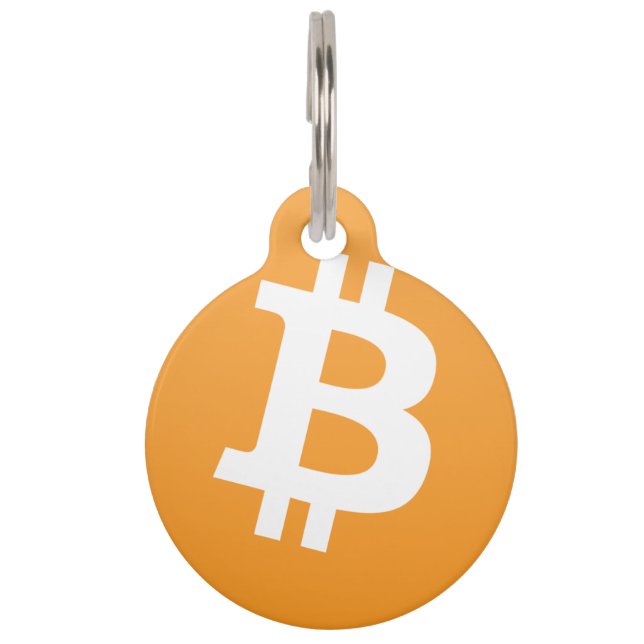 Bitcoin Pet ID Tag (Front)