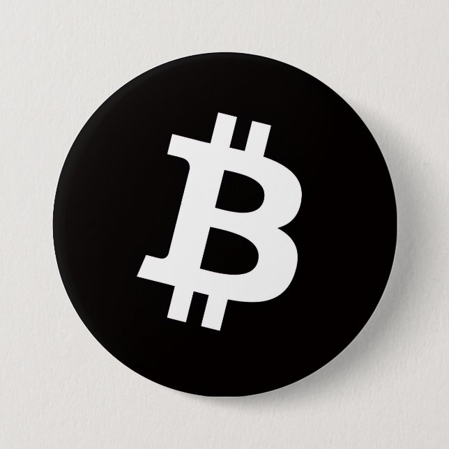 Bitcoin Pin Button (Large) (Front)