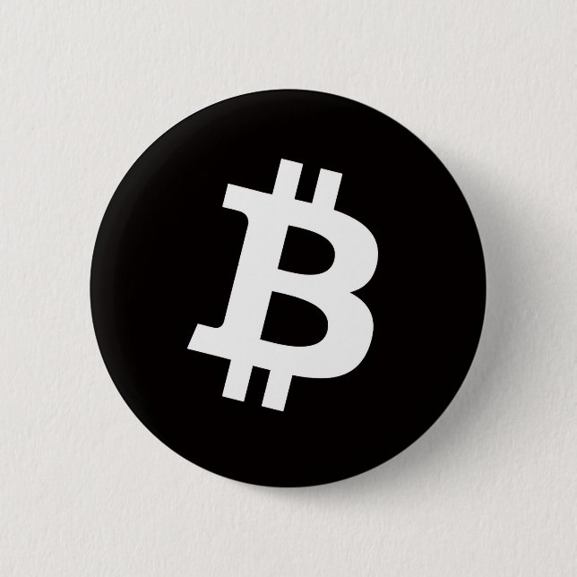 Bitcoin Pin Button (Medium) (Front)