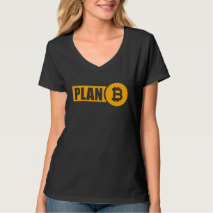 Bitcoin Plan B Cryptocurrency Investor BTC Trader T-Shirt