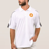 Bitcoin Polo Shirt; Men's Adidas Golf  ClimaLite®