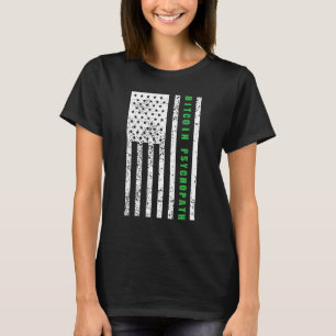 Bitcoin Psychopath Patriotism American Flag Proud T-Shirt