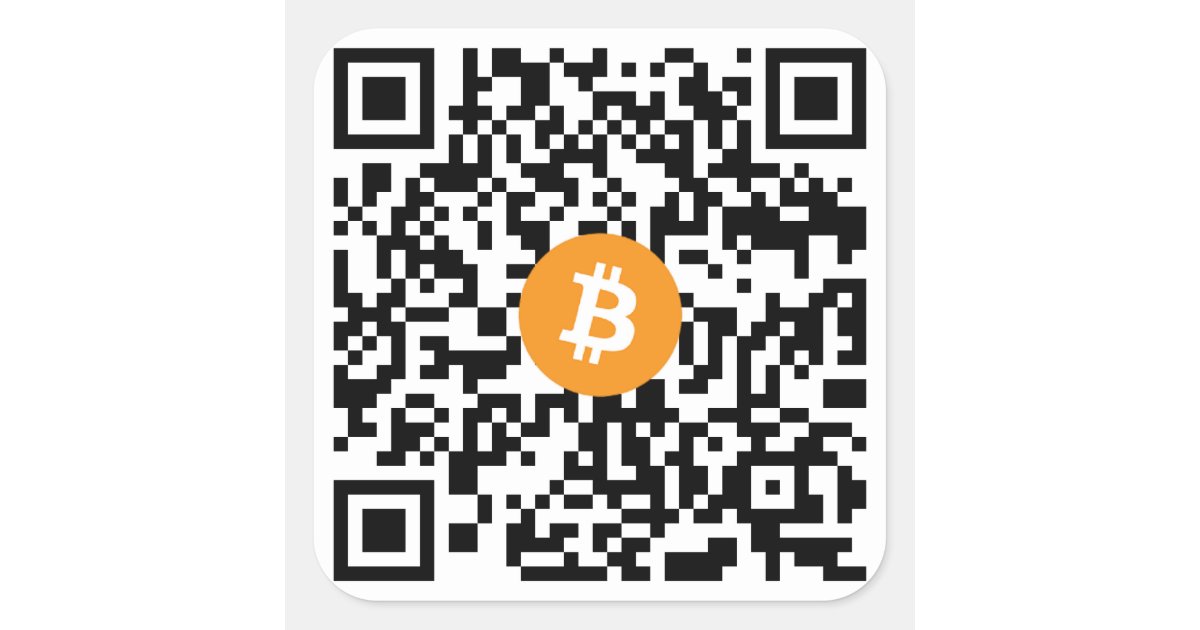 bitcoin qr code sticker