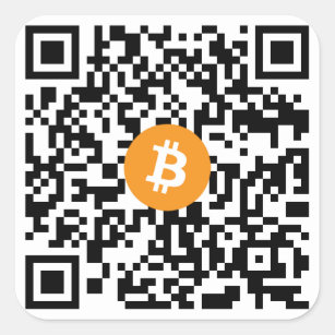Bitcoin QR Code Small Sticker (Sheet of 20)