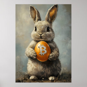 Bitcoin Rabbit Hole Crypto Wall Art