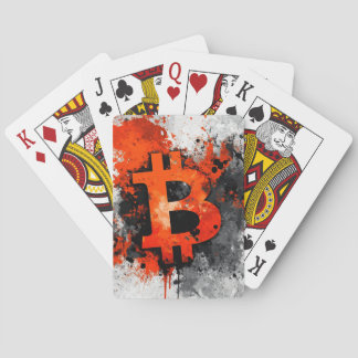 Bitcoin red poker cards
